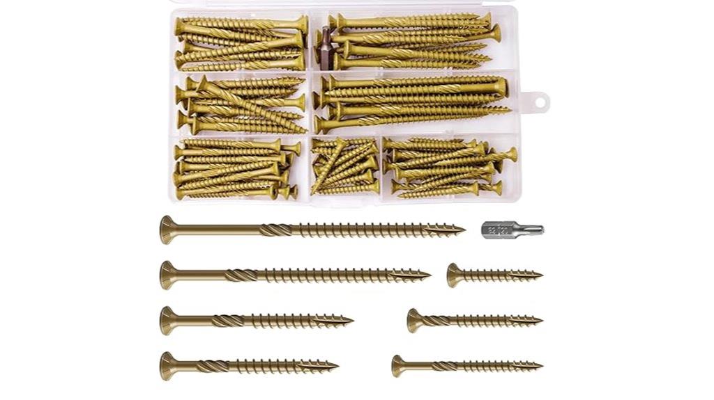 bronze epoxy coated screws