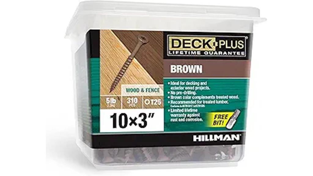 brown exterior deck screws