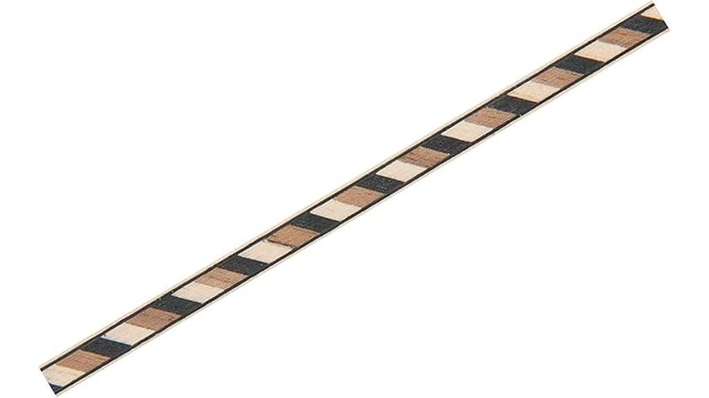 brown wood inlay strips