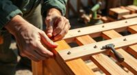 building a wooden garden trellis