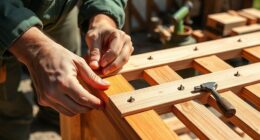 building a wooden garden trellis