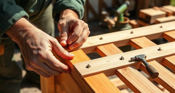 building a wooden garden trellis