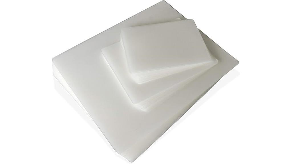 bulk thermal laminating pouches