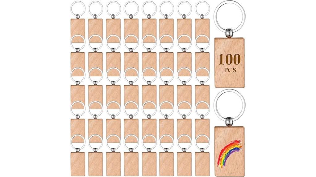bulk wooden key chain supplies