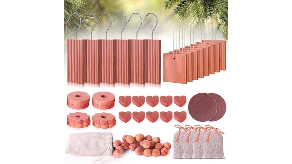 cedar clothes organizer set