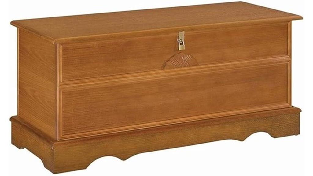 cedar wood bench storage