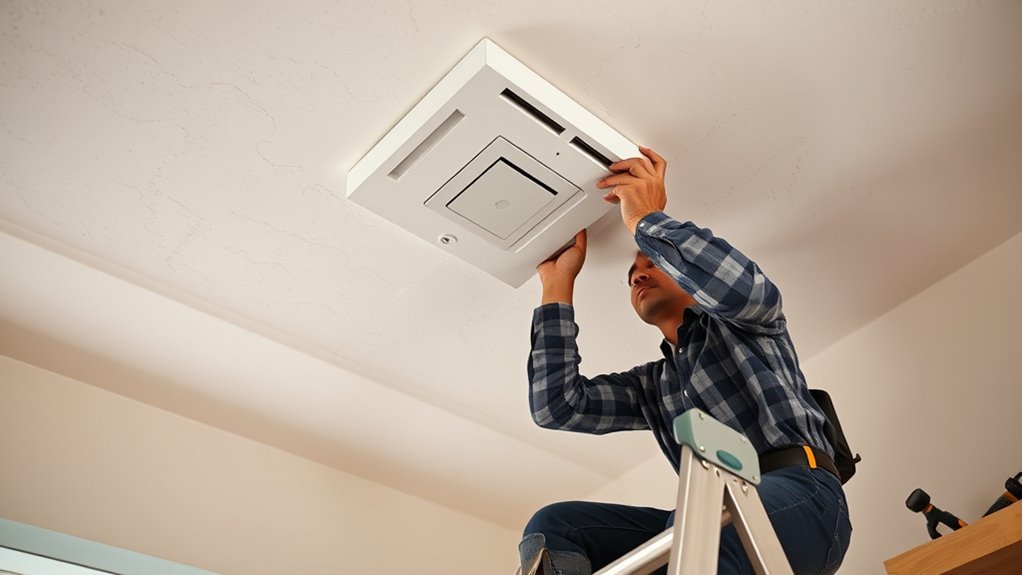 ceiling drop outlet installation