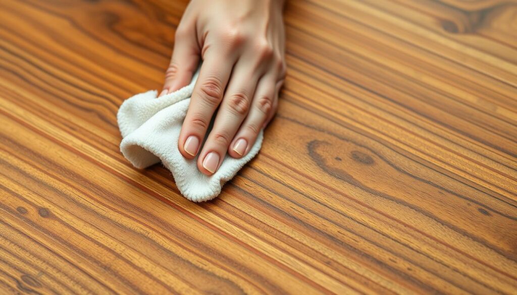 cleaning walnut surface