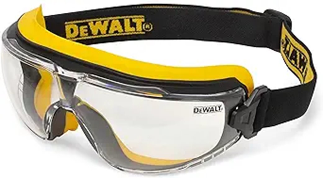 clear anti fog safety goggles