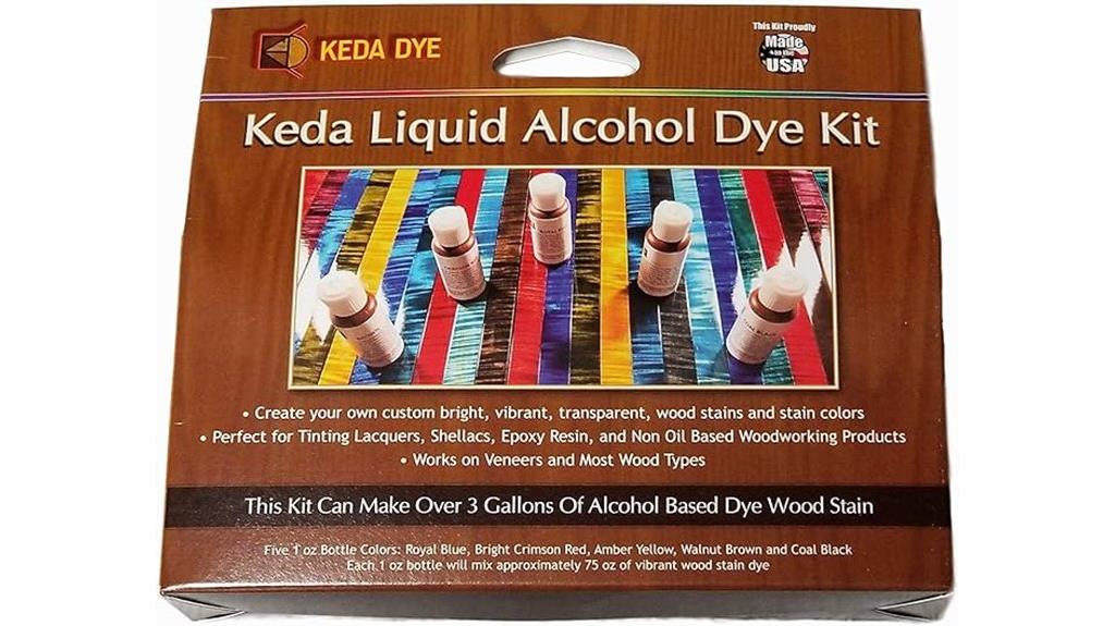 colorful wood dye kit