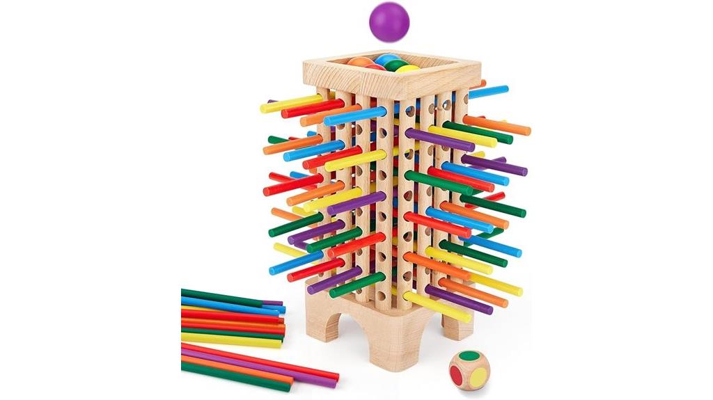 colorful wooden montessori game