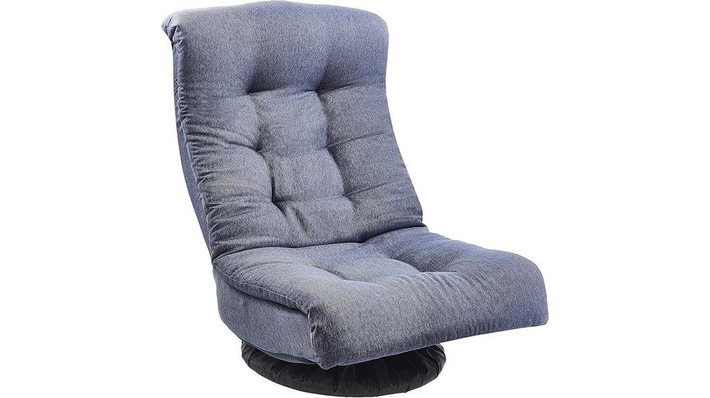 comfortable swivel foam lounge
