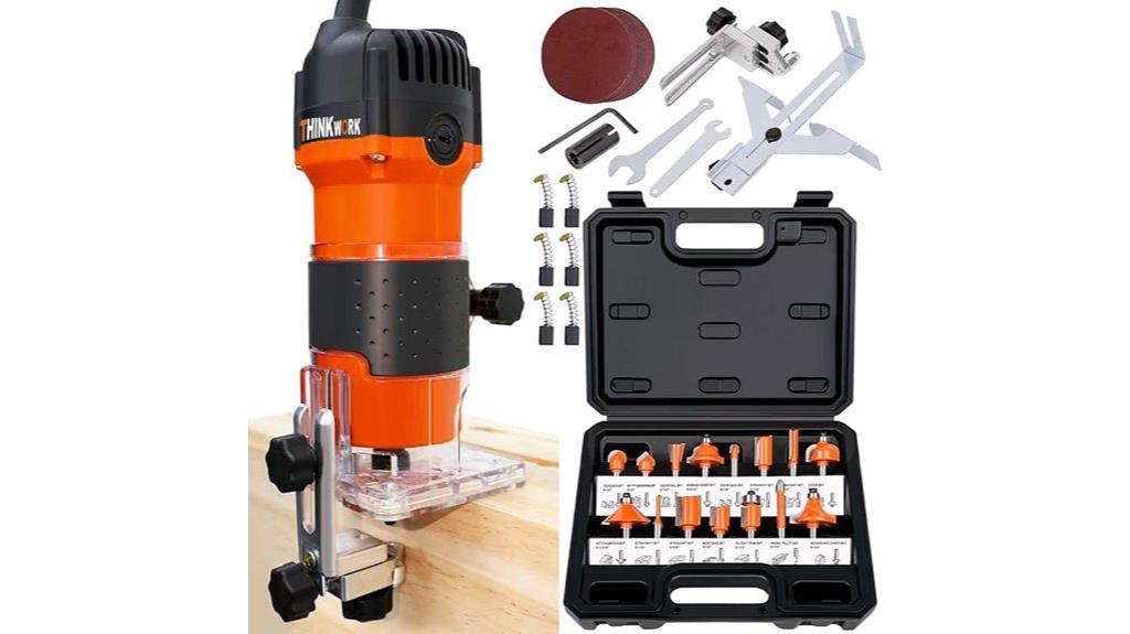 compact router with bits
