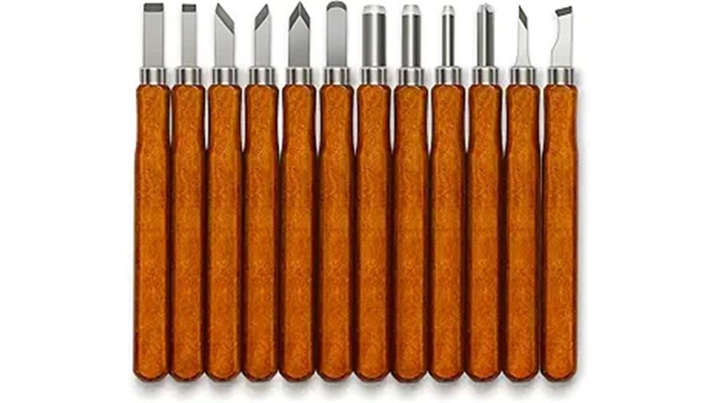 complete 12 piece wood carving set