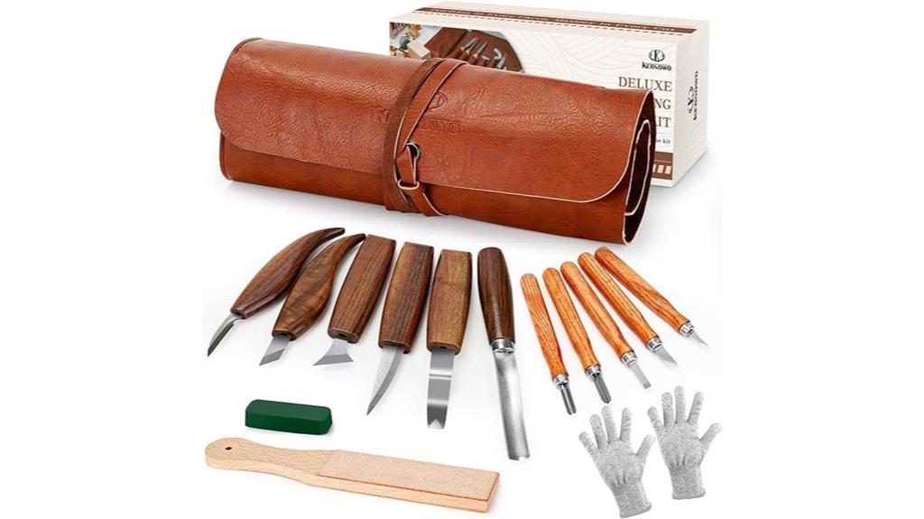 complete 15 piece wood carving kit