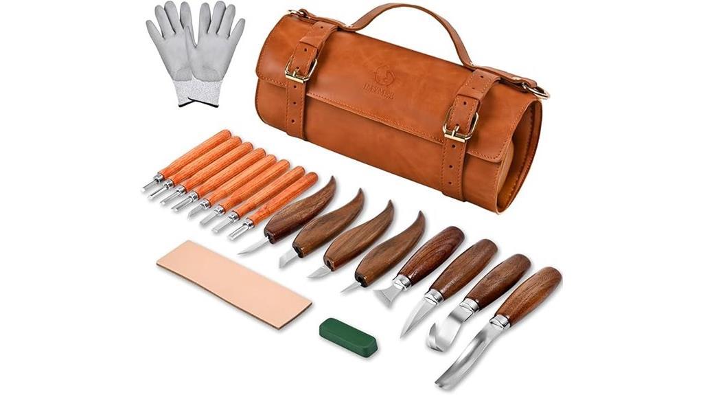 complete 21 piece carving set