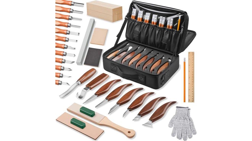 complete 35 piece carving set
