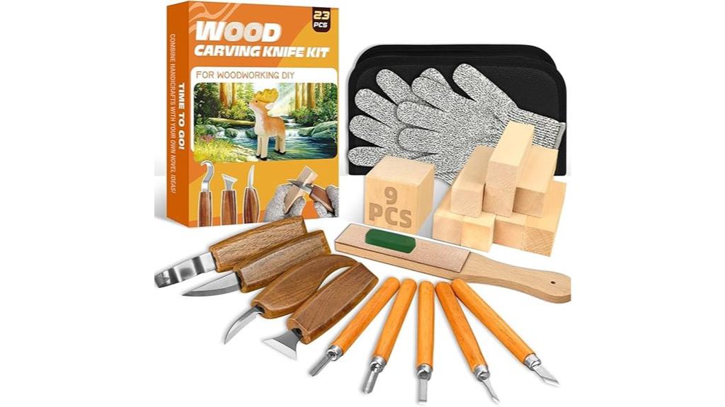 complete wood carving set