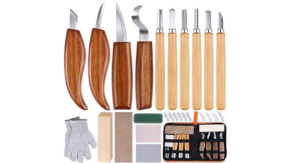 comprehensive wood carving set