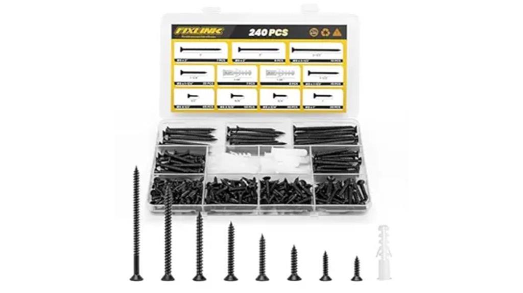 comprehensive wood screw set