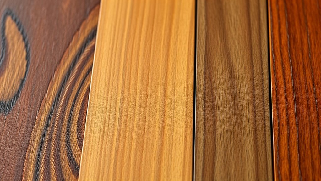 consider wood type and finish