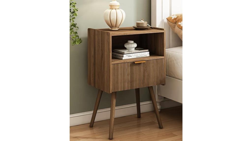 contemporary bedside storage unit
