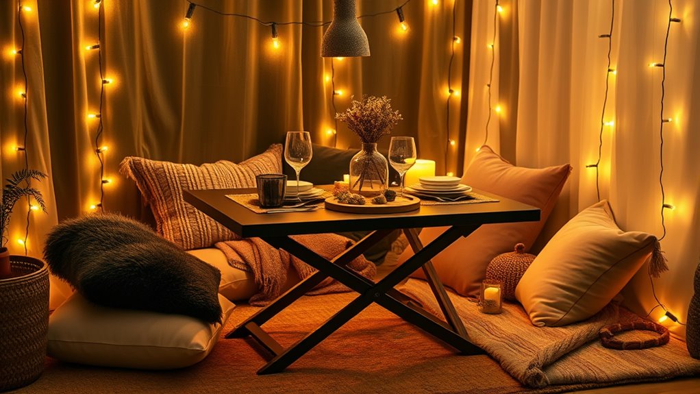 create cozy ambient lighting