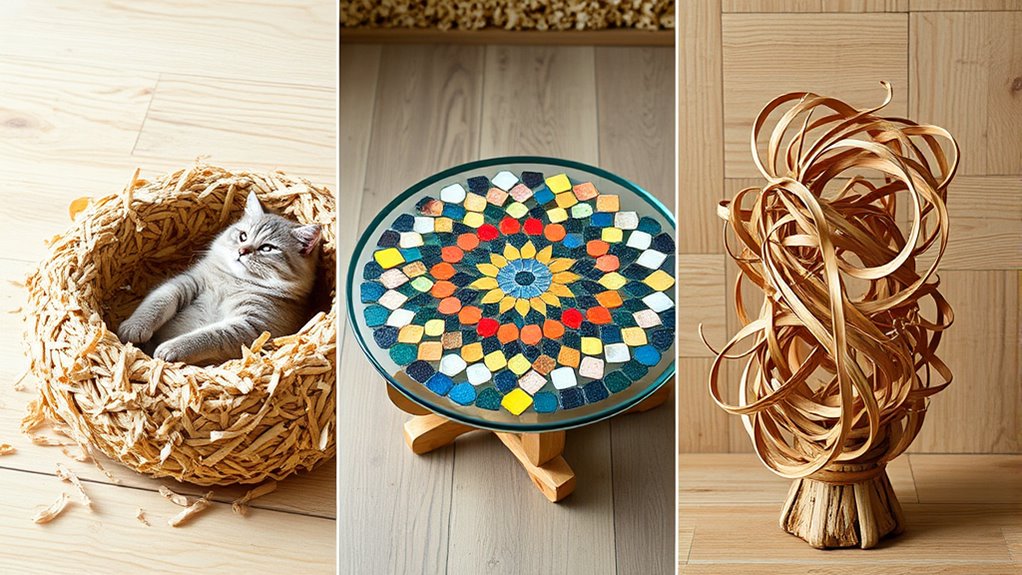 creative wood shavings applications