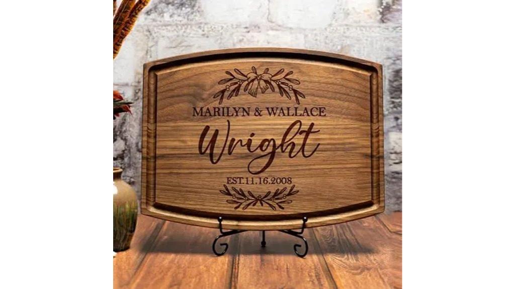 custom engraved cutting board