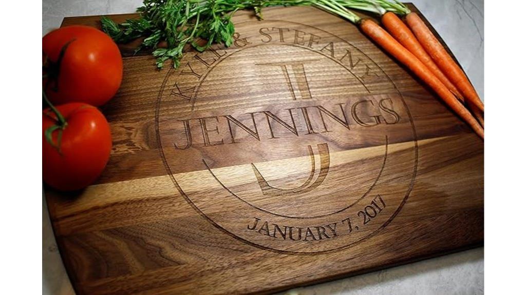 custom engraved wooden board