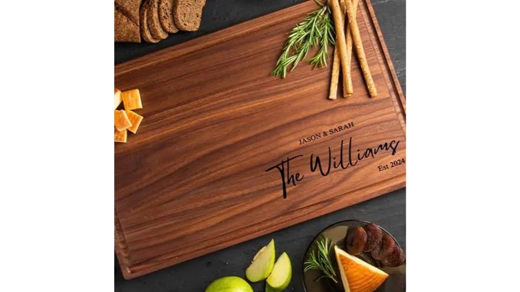 custom wood cutting board
