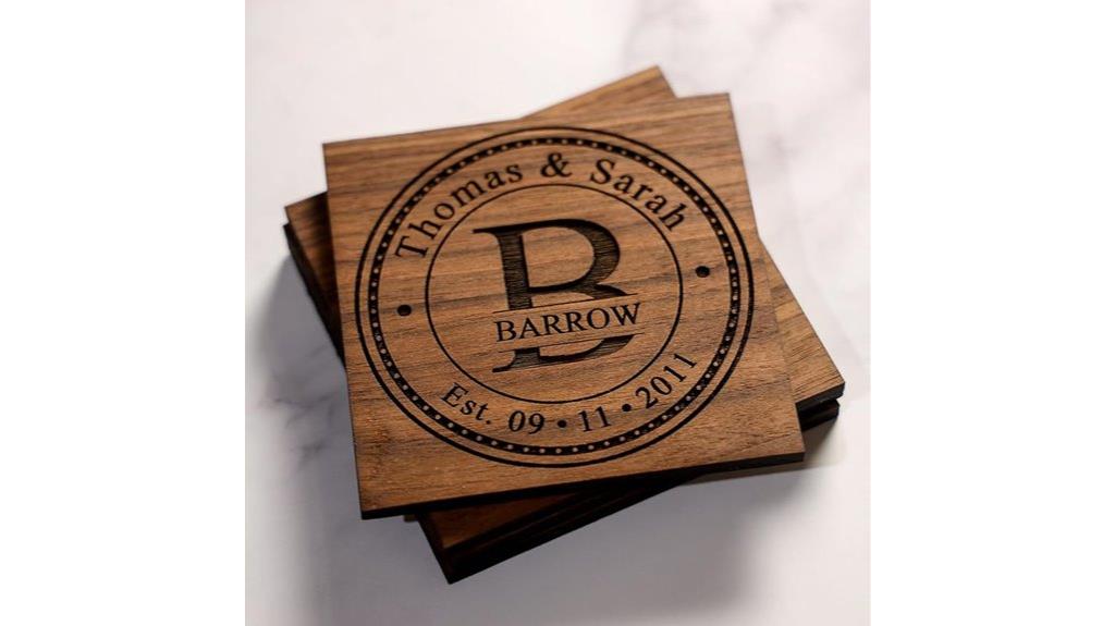 custom wooden coaster sets