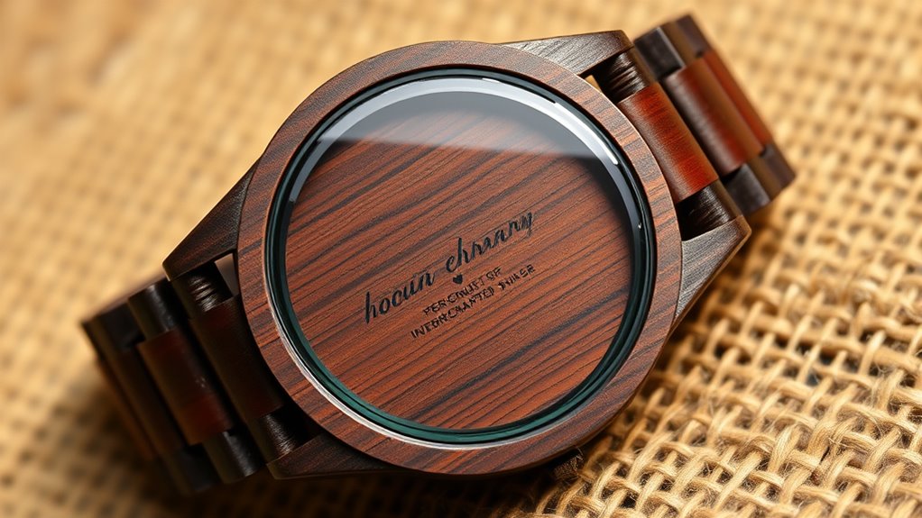 customizable unique wooden watch