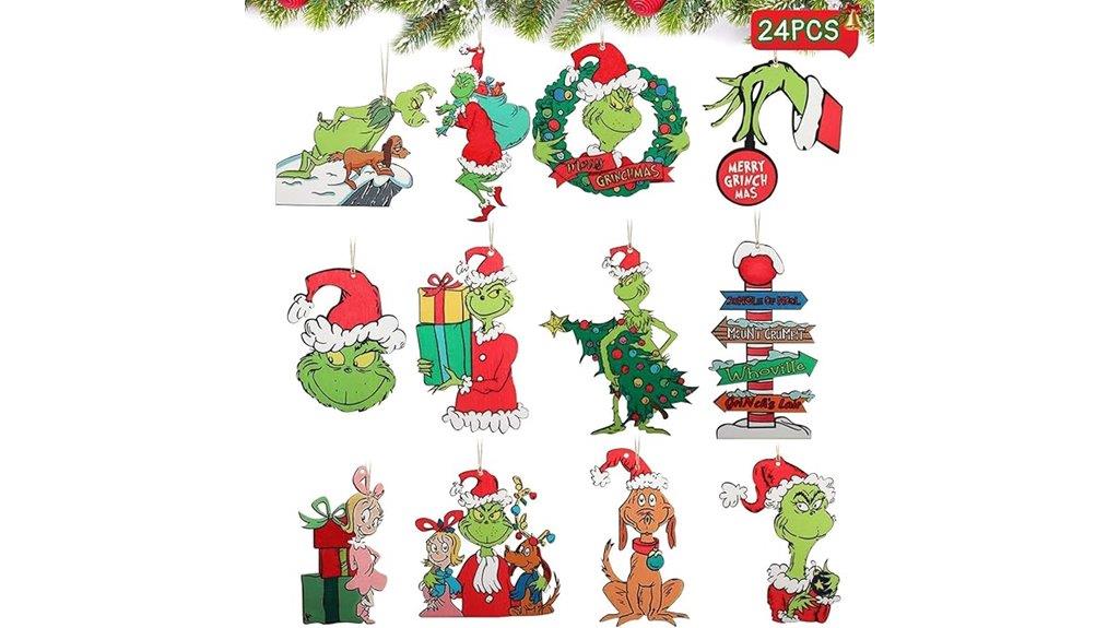 cute wooden christmas ornaments