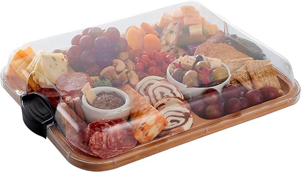 cutting board with compartments