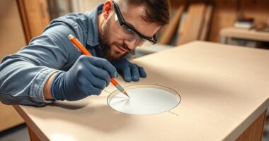 cutting sink holes in laminate