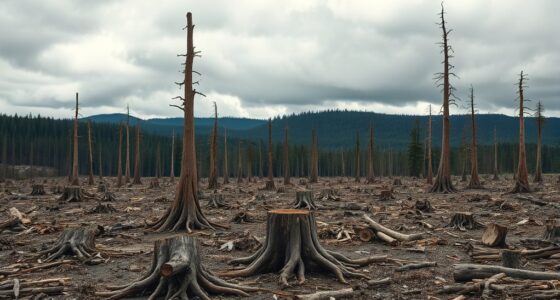 deforestation reduces wood resources