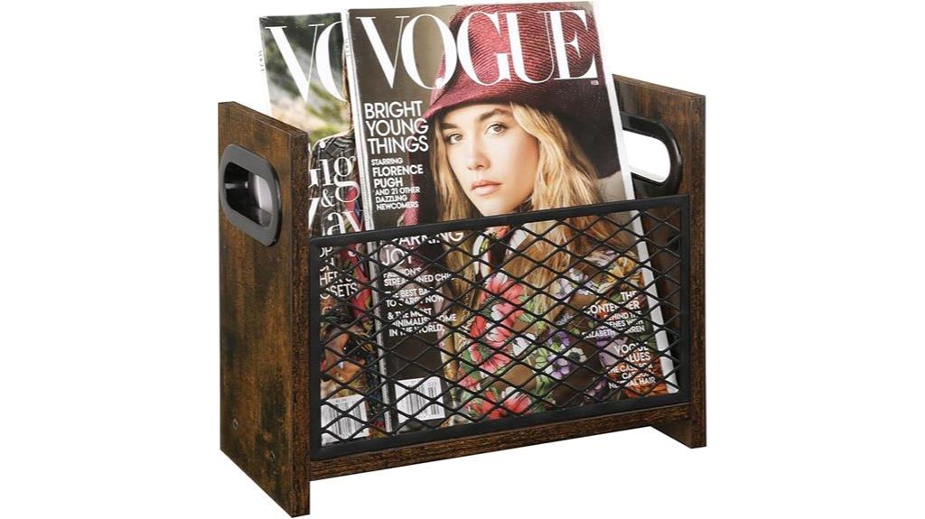 desktop magazine storage solution