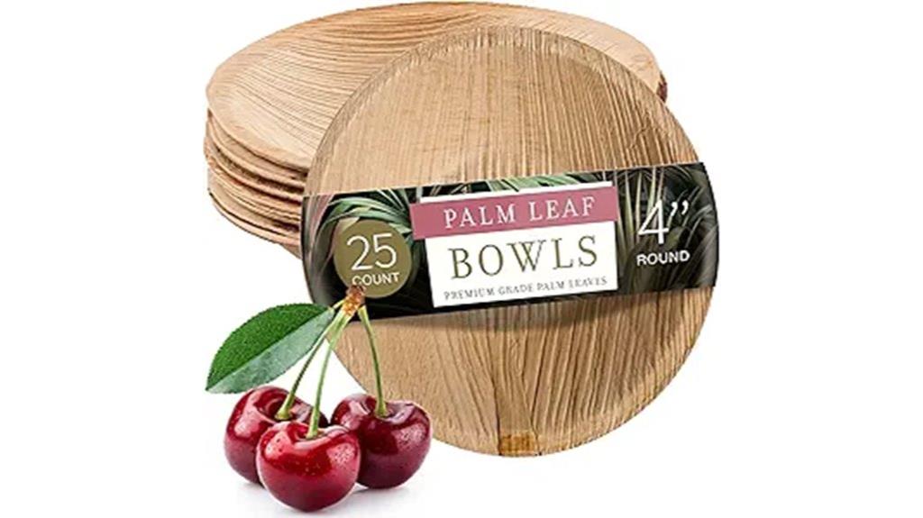 disposable palm leaf bowls
