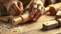 diy wooden flute construction