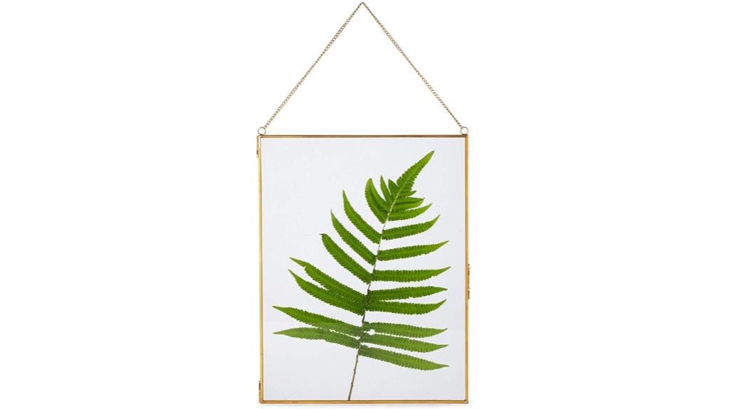 double glass art frame