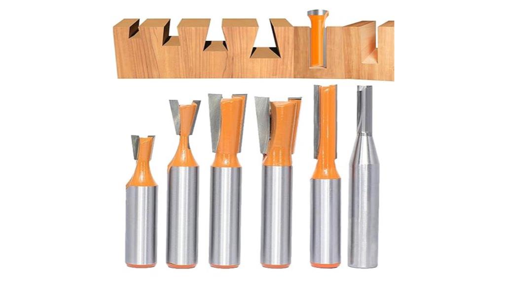 dovetail router bit set