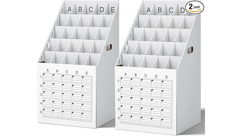 dual pack 25 slot file holders