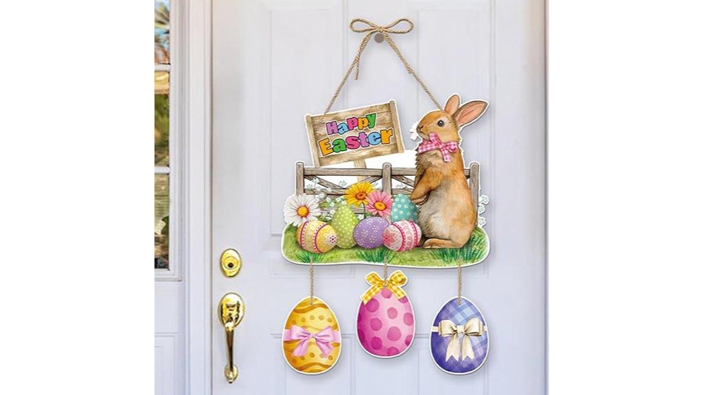 easter bunny door sign