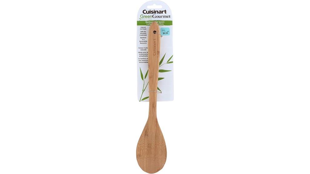 eco friendly bamboo cooking spoon