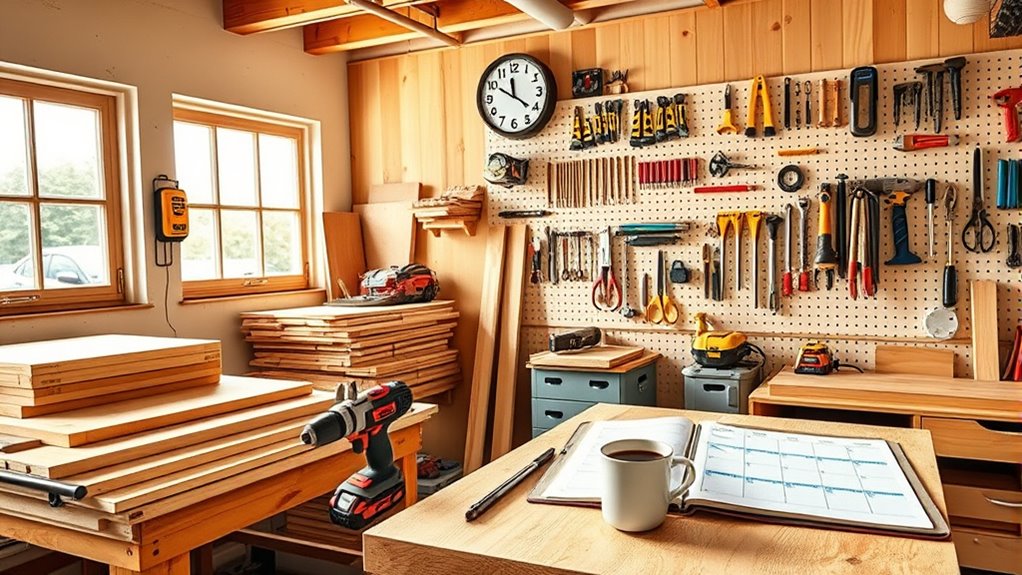 efficient woodworking project scheduling
