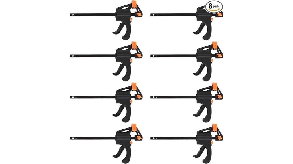 eight pack 4 inch clamps