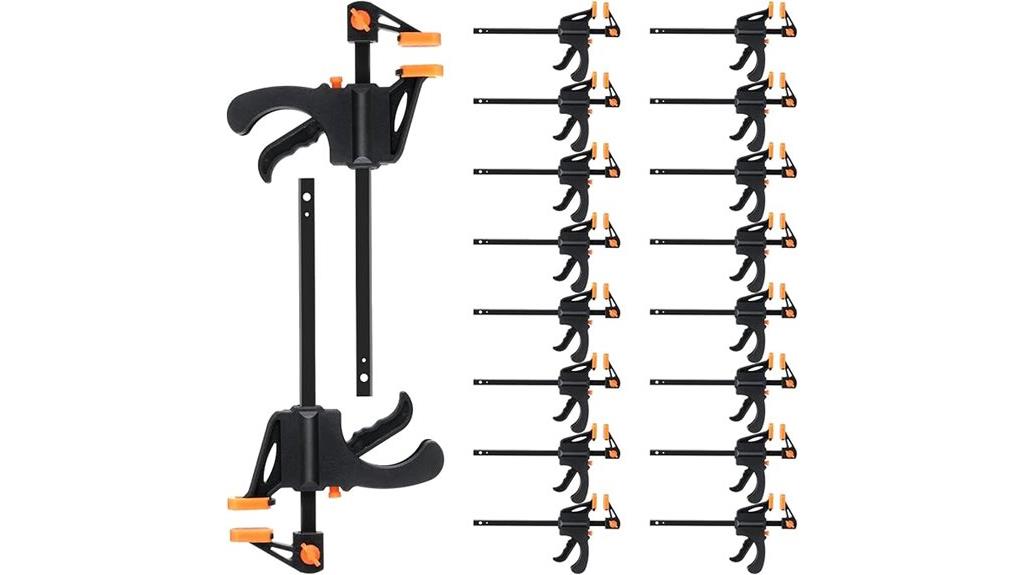 eighteen 4 inch bar clamps