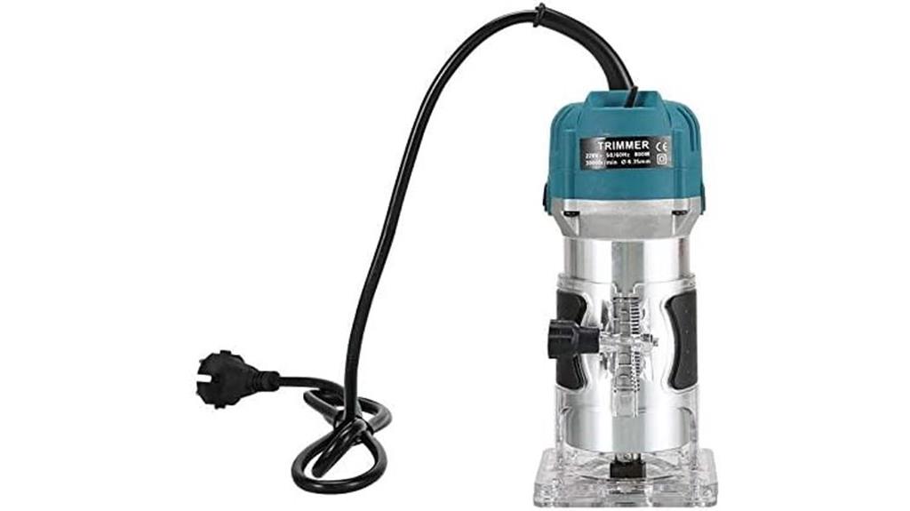 electric woodworking hand trimmer