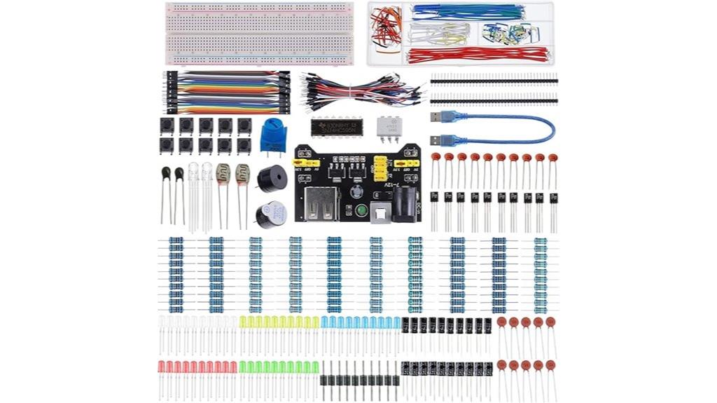 electronics kit with power